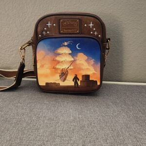 LOUNGEFLY DISNEY TREASURE PLANET Brown Crossbody Bag